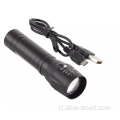 Luce di plastica zoomabile da 3 w Mini Lampada Flashlight